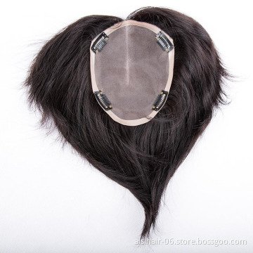 Aisi Hair Top Quality Cheap Factory Price 100%  Malaysia Human Hair Toupee For Black Women